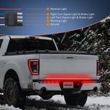 Nilight Truck Tailgate Light Strip 48 Inch Quad Row 528 LED Strip with Red Running Brake Lights White Reverse Lamp Amber Turn Signals Lights, view 5