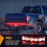 Nilight Truck Tailgate Light Strip 48Inch Arrow 432 LED with Red Running Brake Lights Amber Turn Signals Strobe Lights, view 6