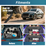 Nilight Trunk Cargo Cover for Audi Q5 2018 2019 2020 2021 2022 2023 2024, Retractable Security Shade Rear Cargo Cover, with Trunk Storage Net, view 2