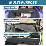 Nilight Trunk Cargo Cover for Audi Q5 2018 2019 2020 2021 2022 2023 2024, Retractable Security Shade Rear Cargo Cover, with Trunk Storage Net, view 3