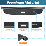Nilight Trunk Cargo Cover for Audi Q5 2018 2019 2020 2021 2022 2023 2024, Retractable Security Shade Rear Cargo Cover, with Trunk Storage Net, view 4