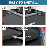 Nilight Trunk Cargo Cover for Audi Q5 2018 2019 2020 2021 2022 2023 2024, Retractable Security Shade Rear Cargo Cover, with Trunk Storage Net, view 6