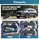 Nilight Trunk Cargo Cover for Chevy Equinox GMC Terrain 2018 2019 2020 2021 2022 2023 2024 2025, Retractable Privacy Security Shield Shade Rear Trunk Cover, with Trunk Storage Net, view 2