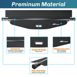 Nilight Trunk Cargo Cover for Chevy Equinox GMC Terrain 2018 2019 2020 2021 2022 2023 2024 2025, Retractable Privacy Security Shield Shade Rear Trunk Cover, with Trunk Storage Net, view 3