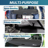 Nilight Trunk Cargo Cover for Chevy Equinox GMC Terrain 2018 2019 2020 2021 2022 2023 2024 2025, Retractable Privacy Security Shield Shade Rear Trunk Cover, with Trunk Storage Net, view 4