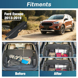 Nilight Trunk Cargo Cover for for Ford Escape 2013 2014 2015 2016 2017 2018 2019, Retractable Privacy Security Shield Shade Rear Trunk Cover, with Trunk Storage Net, view 2