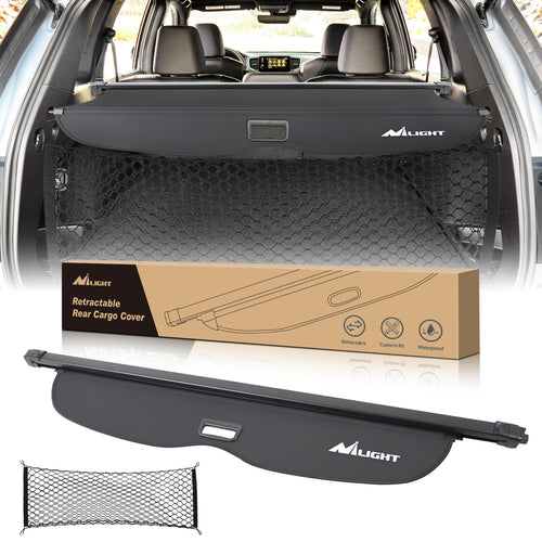 Nilight Trunk Cargo Cover for Honda Passport 2019 2020 2021 2022 2023 2024 2025, Retractable Security Shade Rear Cargo Cover, with Trunk Storage Net
