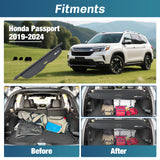 Nilight Trunk Cargo Cover for Honda Passport 2019 2020 2021 2022 2023 2024 2025, Retractable Security Shade Rear Cargo Cover, with Trunk Storage Net, view 2