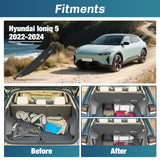 Nilight Trunk Cargo Cover for Hyundai Ioniq 5 2022 2023 2024 2025, Retractable Security Shade Rear Cargo Cover, with Trunk Storage Net, view 2