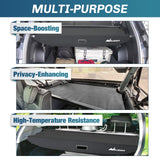 Nilight Trunk Cargo Cover for Hyundai Santa Fe 2024 2025, Retractable Security Shade Rear Cargo Cover, with Trunk Storage Net, view 4