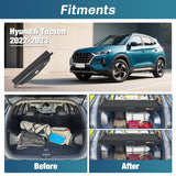 Nilight Trunk Cargo Cover for Hyundai Tucson 2021 2022 2023 2024 2025 Retractable Privacy Security Shield Shade Rear Trunk Cover, with Trunk Storage Net, view 2