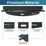 Nilight Trunk Cargo Cover for Hyundai Tucson 2021 2022 2023 2024 2025 Retractable Privacy Security Shield Shade Rear Trunk Cover, with Trunk Storage Net, view 3