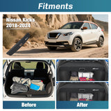 Nilight Trunk Cargo Cover for Nissan Kicks 2018 2019 2020 2021 2022 2023 2024, Retractable Security Shade Rear Cargo Cover, with Trunk Storage Net, view 2
