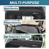 Nilight Trunk Cargo Cover for Nissan Kicks 2018 2019 2020 2021 2022 2023 2024, Retractable Security Shade Rear Cargo Cover, with Trunk Storage Net, view 4