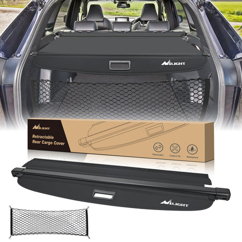 Nilight Trunk Cargo Cover for Toyota RAV4 2019 2020 2021 2022 2023 2024 2025 Retractable Privacy Security Shield Shade Rear Trunk Cover, with Trunk Storage Net