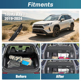 Nilight Trunk Cargo Cover for Toyota RAV4 2019 2020 2021 2022 2023 2024 2025 Retractable Privacy Security Shield Shade Rear Trunk Cover, with Trunk Storage Net, view 2