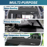Nilight Trunk Cargo Cover for Toyota RAV4 2019 2020 2021 2022 2023 2024 2025 Retractable Privacy Security Shield Shade Rear Trunk Cover, with Trunk Storage Net, view 4