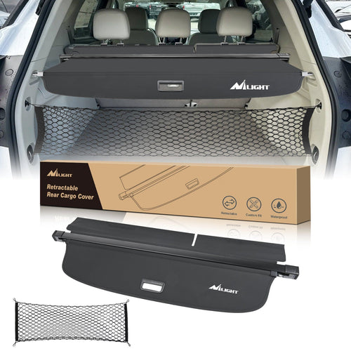 Nilight Trunk Cargo Cover for VW Volkswagen Tiguan 2018 2019 2020 2021 2022 2023 2024, Retractable Privacy Security Shield Shade Rear Trunk Cover, with Trunk Storage Net