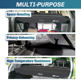Nilight Trunk Cargo Cover Toyota 4runner 2010-2021 2022 2023 2024, Retractable Privacy Security Shield Shade Rear Trunk Cover, with Trunk Storage Net, view 4