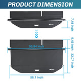 Nilight Trunk Cargo Cover Toyota 4runner 2010-2021 2022 2023 2024, Retractable Privacy Security Shield Shade Rear Trunk Cover, with Trunk Storage Net, view 5