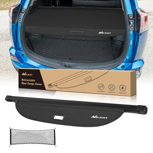Nilight Trunk Cargo Cover with Storage Net for Toyota RAV4 Accessories 2013-2018