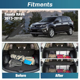 Nilight Trunk Cargo Cover with Storage Net for Toyota RAV4 Accessories 2013-2018, view 2