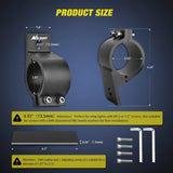 Nilight Tube Clamp Mount Bracket Kits Fit 1.81in-2.13in Round Bull Bar (Pair), view 2