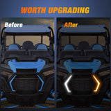 Nilight Turn Signal Fang Lights LED Accent Street Legal Front Signature Light Compatible with Polaris RZR XP 1000 Turbo Accessories 2019 2020 2021 2022 2023, view 4