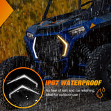 Nilight Turn Signal Fang Lights LED Accent Street Legal Front Signature Light Compatible with Polaris RZR XP 1000 Turbo Accessories 2019 2020 2021 2022 2023, view 5