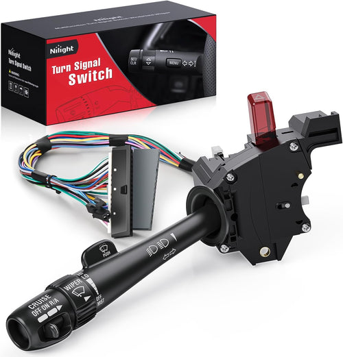 Nilight Turn Signal Switch Compatible with 1999 2000 2001 2002 Chevy Silverado 1500 2500 1999-2002 GMC Sierra 1500/2500 Yukon XL 1500 2002 Cadillac Escalade Windshield Wiper Switch