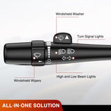 Nilight Turn Signal Switch Compatible with 2003 2004 2005 2006 Chevy Avalanche Suburban Tahoe 2003-2007 GMC Sierra Yukon 2003-2006 Cadillac Escalade Windshield Wiper Combination, view 3
