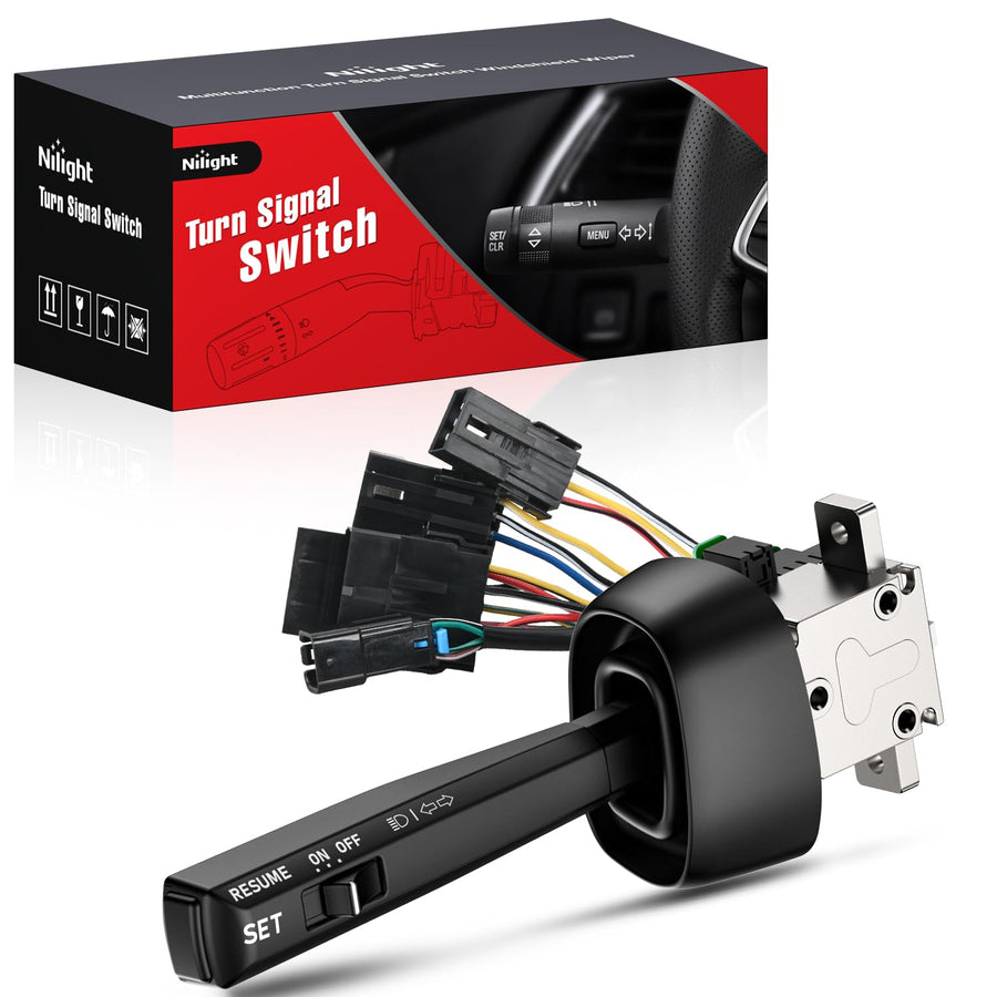 Nilight Turn Signal Switch Compatible with 2004 2005 2006 2007 2008 2009 2010 2011 2012 2013 2014 Volvo VN 2004-2015 VNL VHD 2004-2014 VNM Multifunction Combination Lever Switches