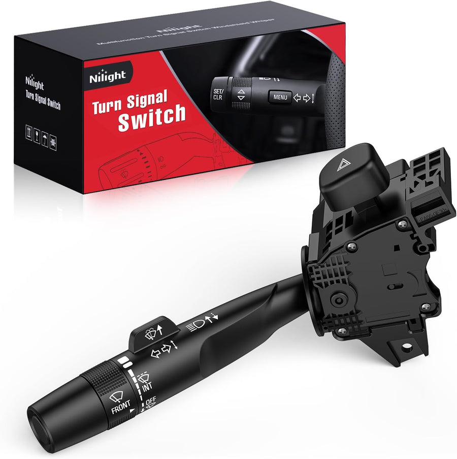 Nilight Turn Signal Switch Compatible with 2014 2015 2016 2017 2018 2019 Chevy Silverado 1500 2015-2019 Silverado 2500 3500 2014-2019 GMC Sierra 1500 2500 3500 Windshield Wiper Combination Switches