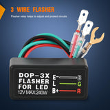 Nilight Turn Signal Switch with Flasher Relay Kit 4PIN ON Off ON Rocker Switch w/Blue LED Laser Etched SPDT Toggle Switches 12V 20A 24V 10A Jumper Wires for ATV UTV Tractor Motorcycle, view 5