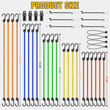 Nilight Ultimate Outdoor Bungee Cord Assortment - Heavy Duty Set of 36 (18 Inch 24 Inch 32 Inch 40 Inch 48 Inch) with Hooks for Camping Securing and DIY, view 2