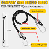 Nilight Ultimate Outdoor Bungee Cord Assortment - Heavy Duty Set of 36 (18 Inch 24 Inch 32 Inch 40 Inch 48 Inch) with Hooks for Camping Securing and DIY, view 5
