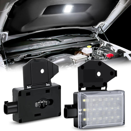 Nilight Under Hood Courtesy Light White Beam Plug and Play Compatible with 1998-2010 Dodge Ram 1500 2500 3500, 2006-2019 Dakota Charger, 1998-2001 Wrangler Grand Cherokee