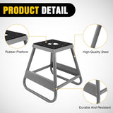 Nilight Universal Dirtbike Pit Stand Non-Slip Rubber Top Off-Road Steel Heavy Duty Moto Removable Maintenance Motocross Stand Hoist Lift Jack 1000LBS Capacity Silver, view 3