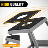 Nilight Universal Dirtbike Pit Stand Non-Slip Rubber Top Off-Road Steel Heavy Duty Moto Removable Maintenance Motocross Stand Hoist Lift Jack 1000LBS Capacity Silver, view 4