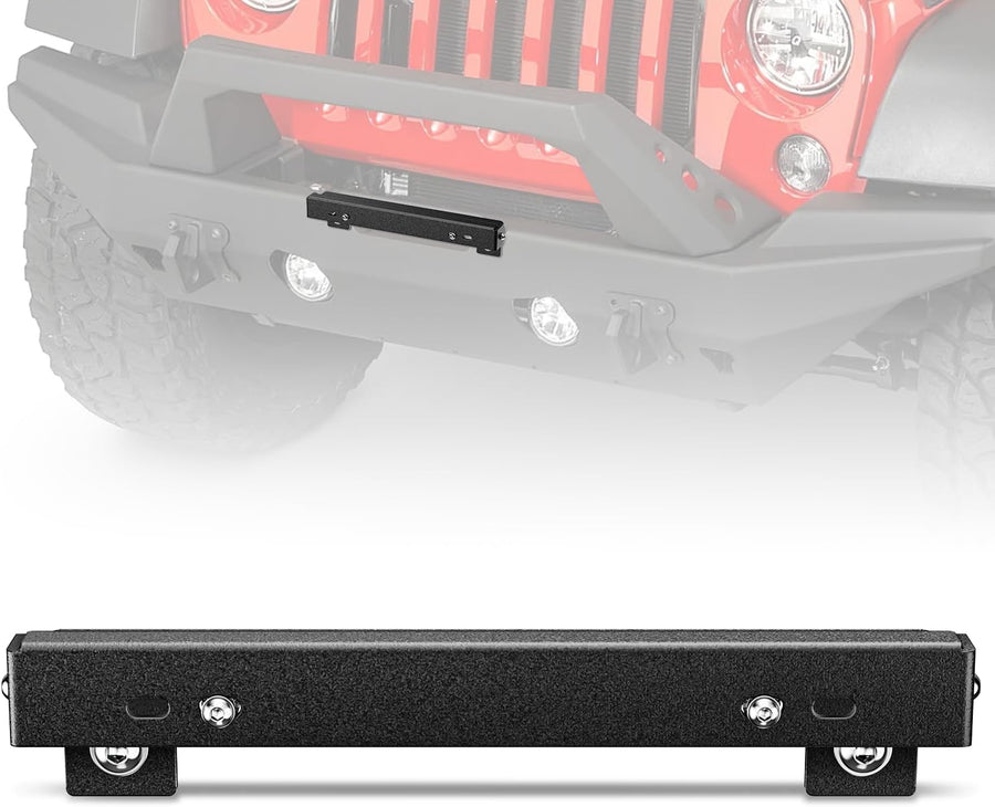 Nilight Universal Flip-Up Plate Frame for 10 Inch Hawse Fairlead Mount Front License Bracket Holder Relocation Bumper Winch Mount Roller Fit for Most Pickup Trucks Off-Road Cars SUVs