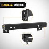 Nilight Universal Flip-Up Plate Frame for 10 Inch Hawse Fairlead Mount Front License Bracket Holder Relocation Bumper Winch Mount Roller Fit for Most Pickup Trucks Off-Road Cars SUVs, view 6