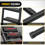 Nilight Universal Foldable Pickup Truck Tailgate Ladder | Truck Bed Step for Pickup, Features Non-Slip Wide Pedal, Stainless Steel Self-Drilling Screws, Sturdy Rubber Feet, view 3