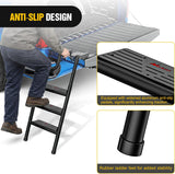 Nilight Universal Foldable Pickup Truck Tailgate Ladder | Truck Bed Step for Pickup, Features Non-Slip Wide Pedal, Stainless Steel Self-Drilling Screws, Sturdy Rubber Feet, view 5
