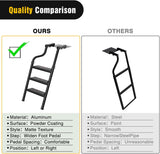 Nilight Universal Foldable Pickup Truck Tailgate Ladder | Truck Bed Step for Pickup, Features Non-Slip Wide Pedal, Stainless Steel Self-Drilling Screws, Sturdy Rubber Feet, view 6