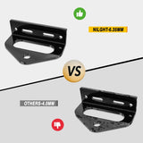 Nilight Universal Heavy Duty Zero Turn Mower Trailer Hitch Kit Strong Neodymium Magnetic Pin with 4 Bolts 1/2'' R-Clip Combo Pack Red & Black 6mm Thick, view 6