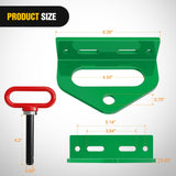 Nilight Universal Heavy Duty Zero Turn Mower Trailer Hitch Kit Strong Neodymium Magnetic Pin with 4 Bolts 1/2'' R-Clip Combo Pack Red & Green 6mm Thick, view 2