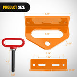 Nilight Universal Heavy Duty Zero Turn Mower Trailer Hitch Kit Strong Neodymium Magnetic Pin with 4 Bolts 1/2Inch R-Clip Combo Pack Red & Orange 6mm Thick, view 2