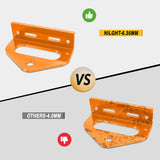 Nilight Universal Heavy Duty Zero Turn Mower Trailer Hitch Kit Strong Neodymium Magnetic Pin with 4 Bolts 1/2Inch R-Clip Combo Pack Red & Orange 6mm Thick, view 5