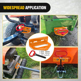 Nilight Universal Heavy Duty Zero Turn Mower Trailer Hitch Kit Strong Neodymium Magnetic Pin with 4 Bolts 1/2Inch R-Clip Combo Pack Red & Orange 6mm Thick, view 6