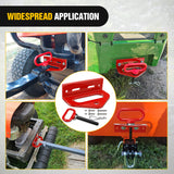 Nilight Universal Heavy Duty Zero Turn Mower Trailer Hitch Kit Strong Neodymium Magnetic Pin with 4 Bolts 1/2Inch R-Clip Combo Pack Red 6mm Thick, view 5